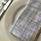 Cote-de-Amor Cross Hatch Cotton Dinner Napkins 42 x 42cm - Set of 12