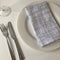 Cote-de-Amor Cross Hatch Cotton Dinner Napkins 42 x 42cm - Set of 12