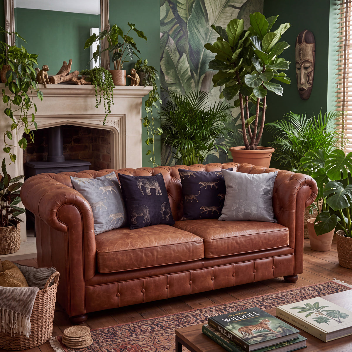 Lisa Pryde Luxury Feather Filled Jungle Cushion Collection