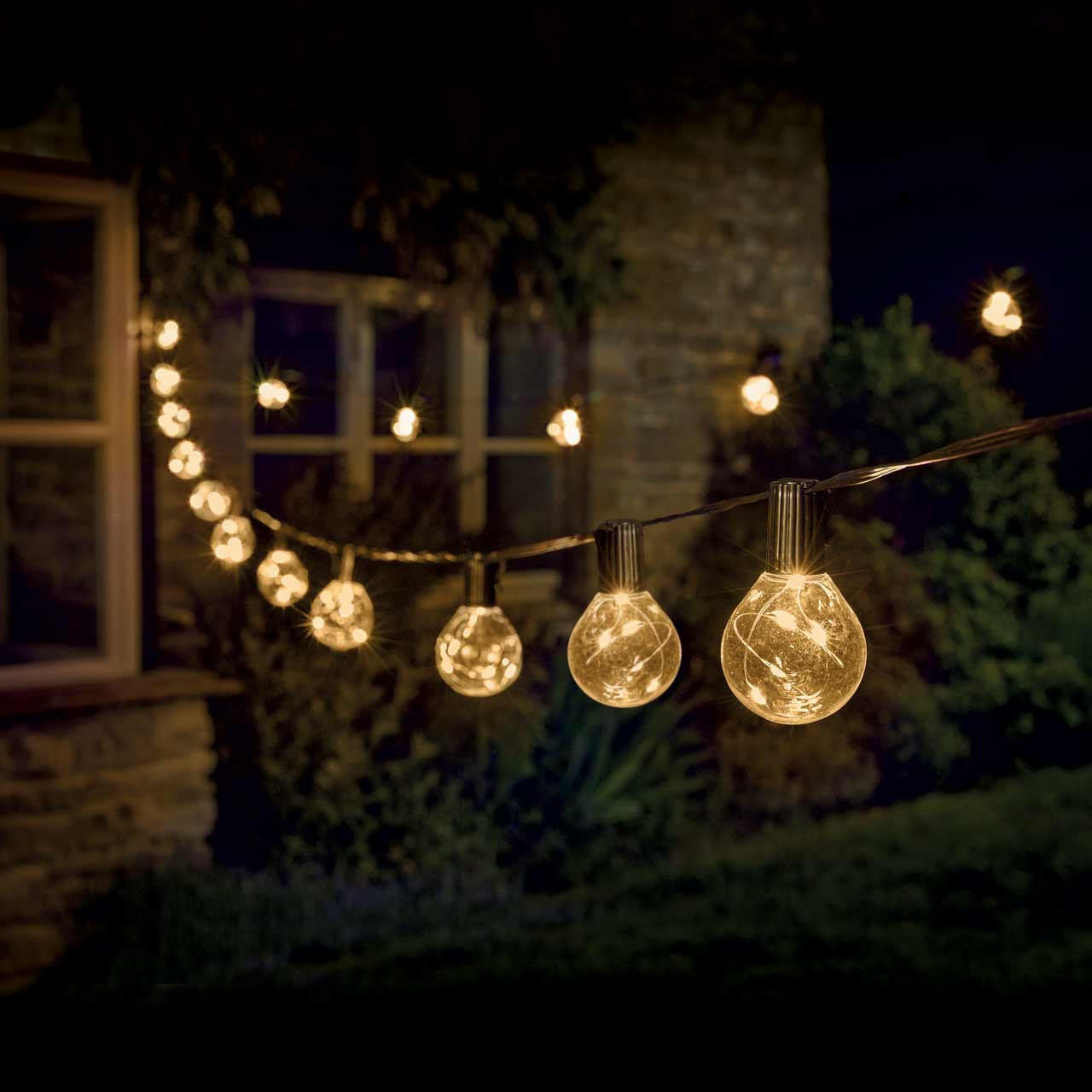 10 Indoor & Outdoor Festoon Lights - Firefly Warm White