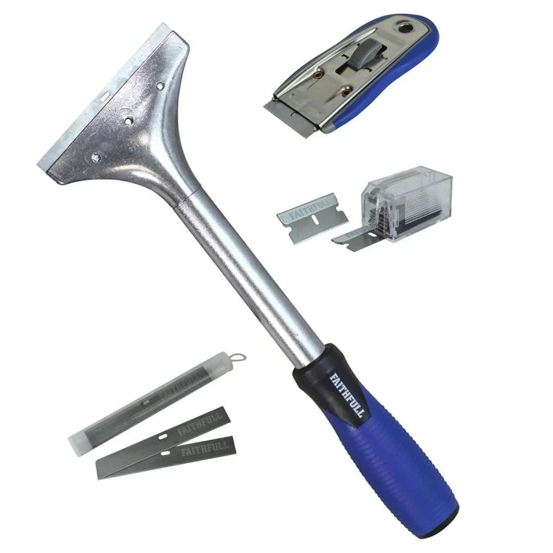 Faithful Quality Tools Razor & Scraper Blade Set