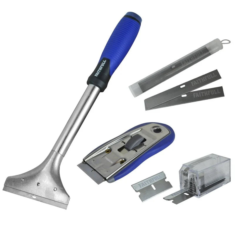 Faithful Quality Tools Razor & Scraper Blade Set