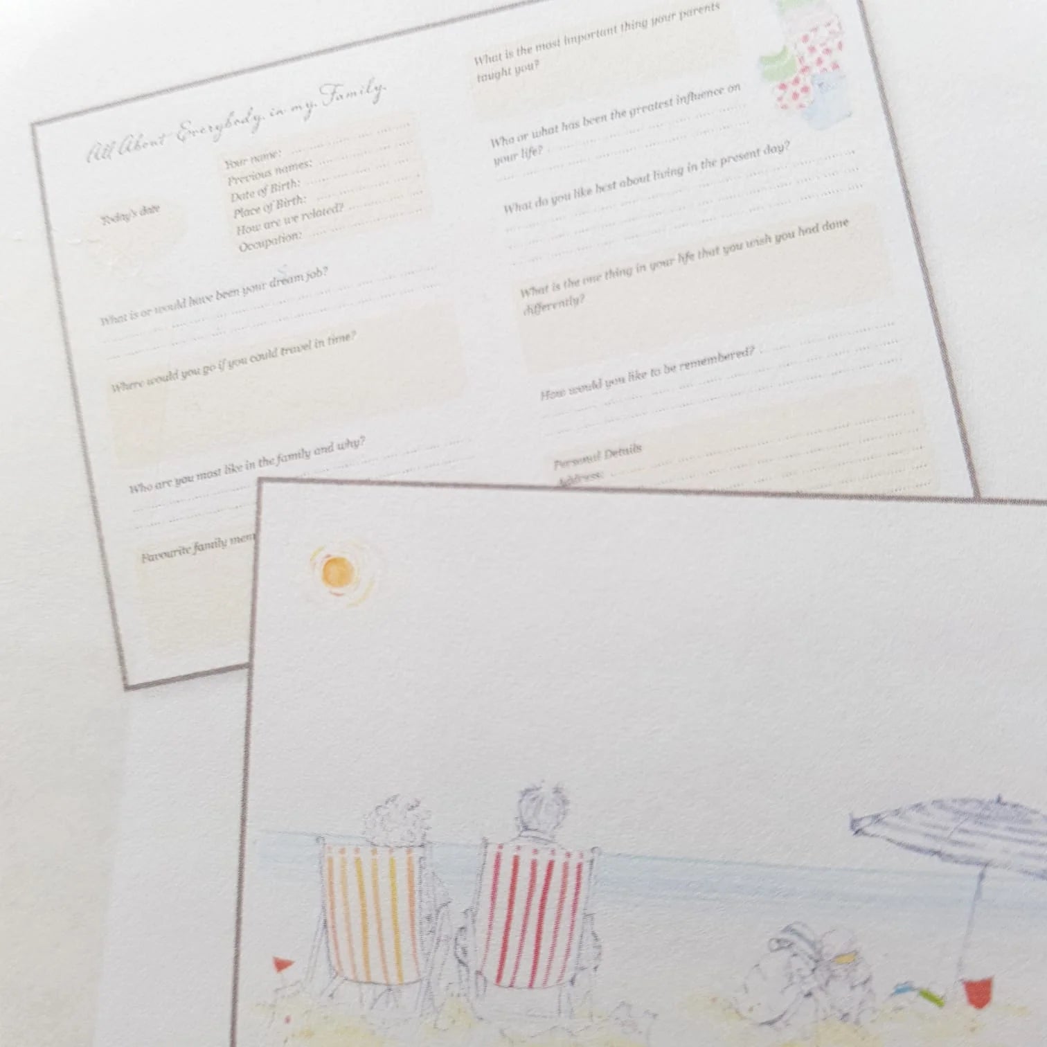 All About Everybody In My Family Memory Book