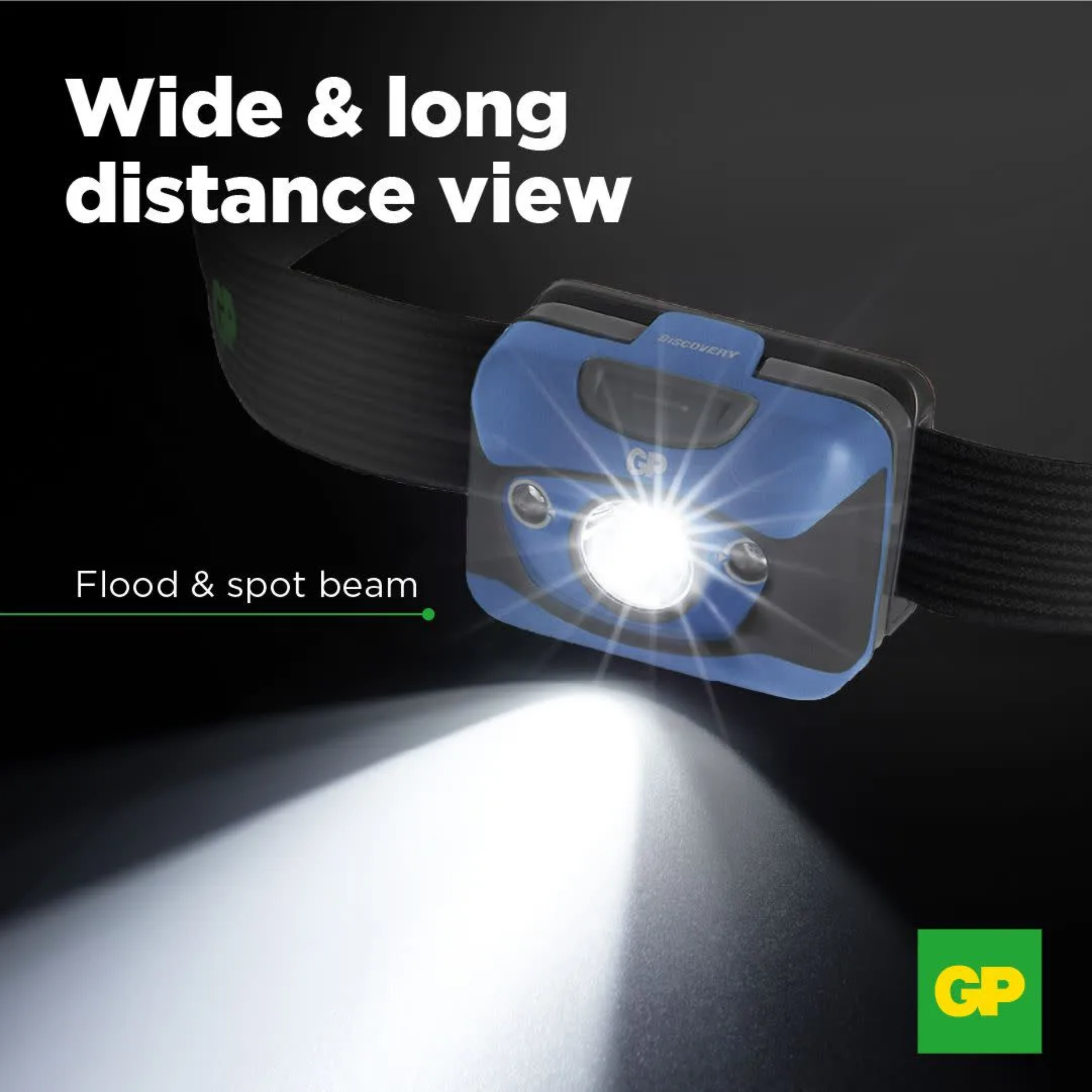 GP Discovery Multi Purpose Headlamp with night vision -  200 lumens