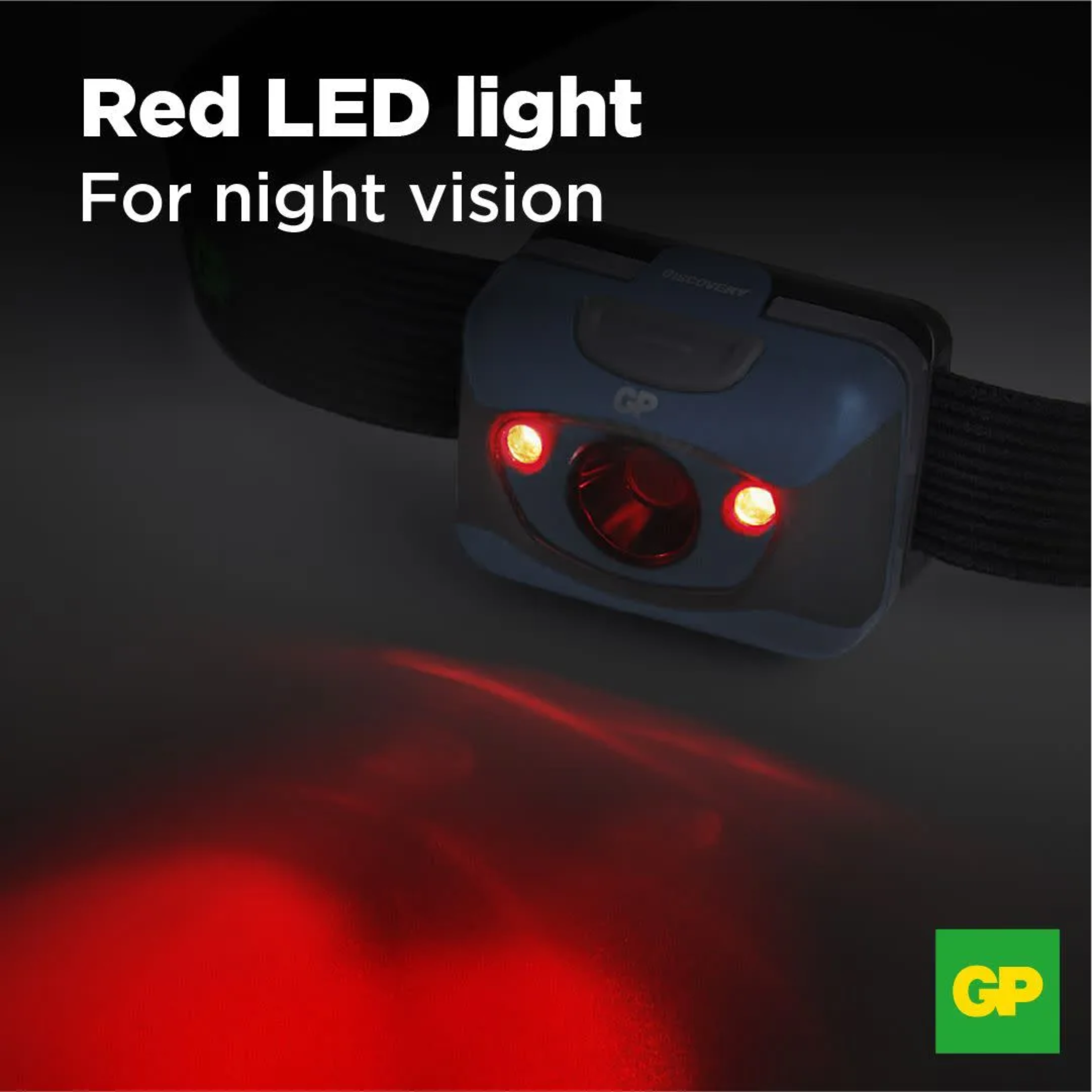 GP Discovery Multi Purpose Headlamp with night vision -  200 lumens