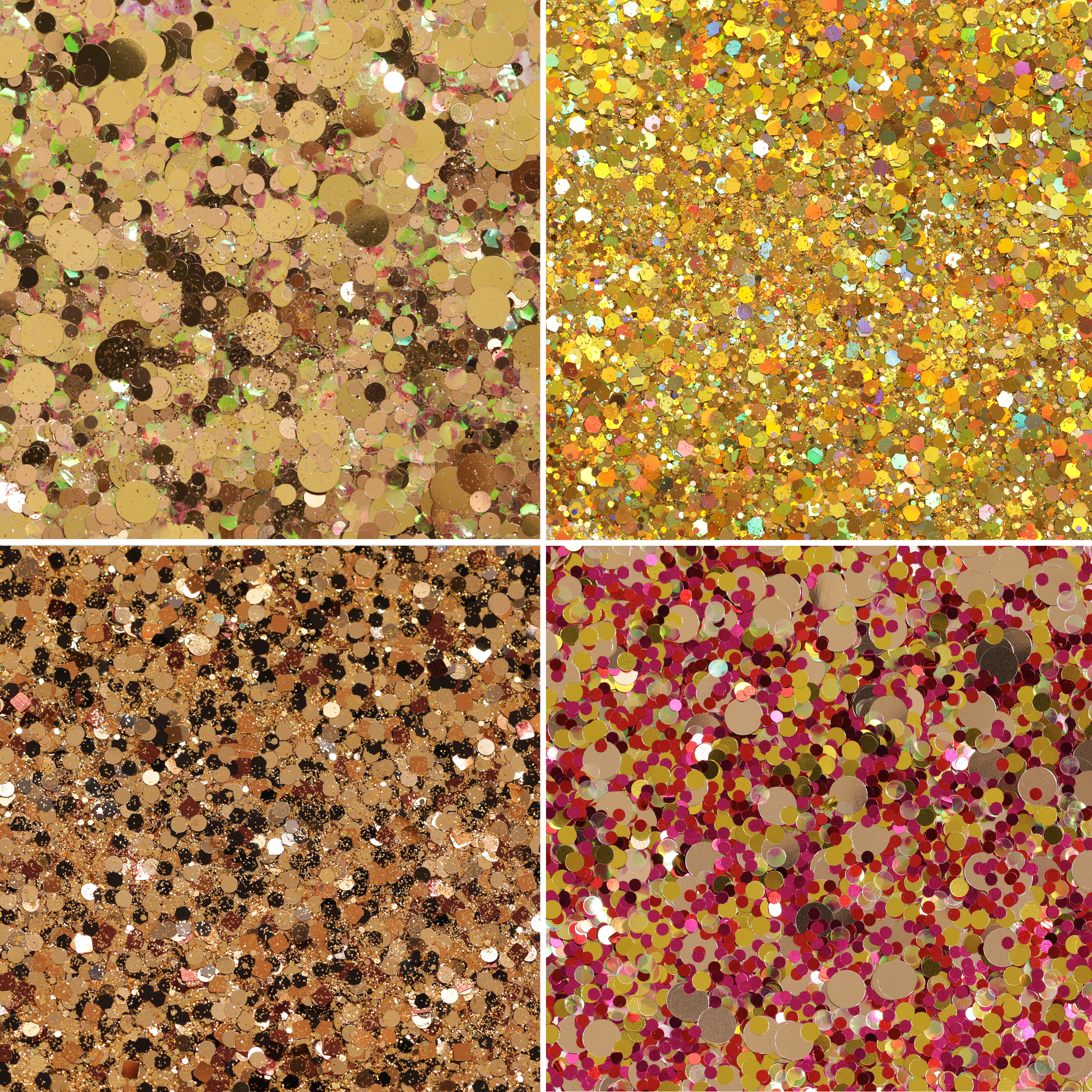 Hemway Set of 54 Glitter Tubes - Premium MIXED SIZE & SHAPE Multipurpose Glitter