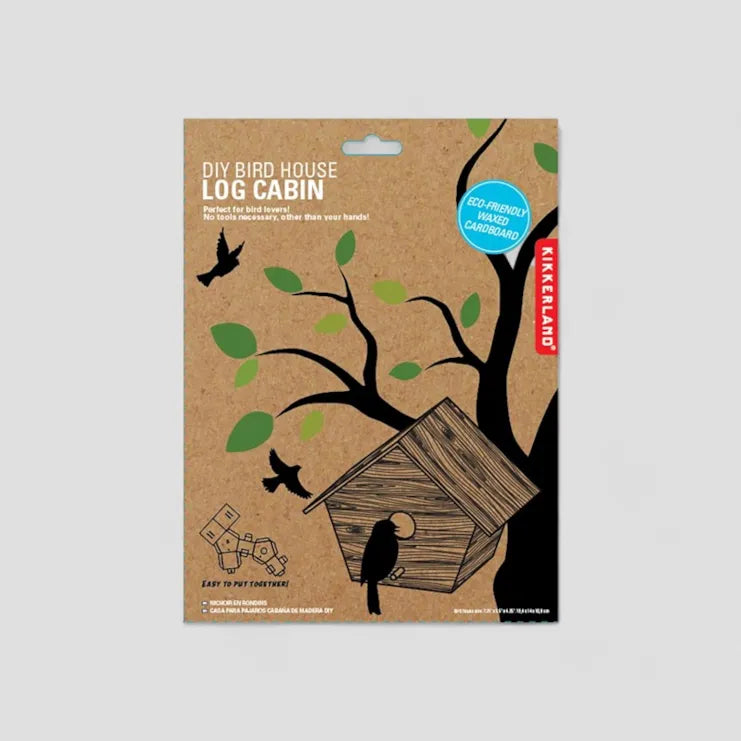 DIY Bird House Log Cabin