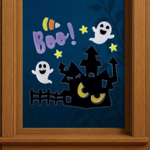 Halloween Gel Sticker Sets for windows and mirrors