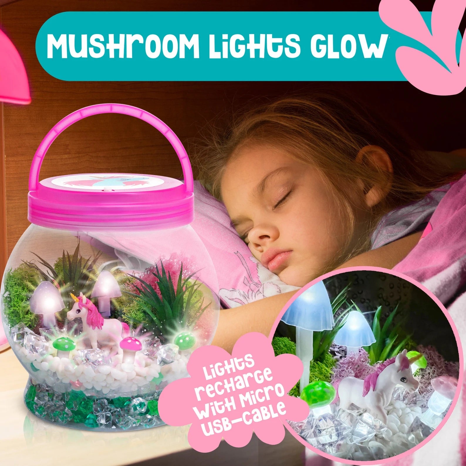 Amitie Lane DIY Light Up Unicorn Terrarium Kit