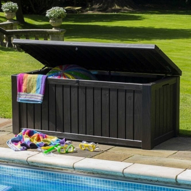 Keter Rockwood Storage Box 570 Litres - Graphite