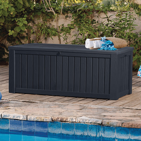 Keter Rockwood Storage Box 570 Litres - Graphite