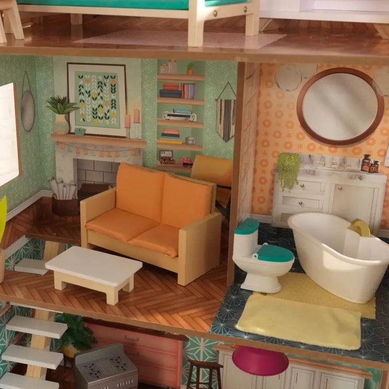 KidsKraft Wooden Dottie Dollhouse