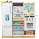 KidKraft Fresh Harvest Wooden Play Kitchen with Lights and Sounds for Kids