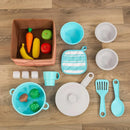 KidKraft Fresh Harvest Wooden Play Kitchen with Lights and Sounds for Kids