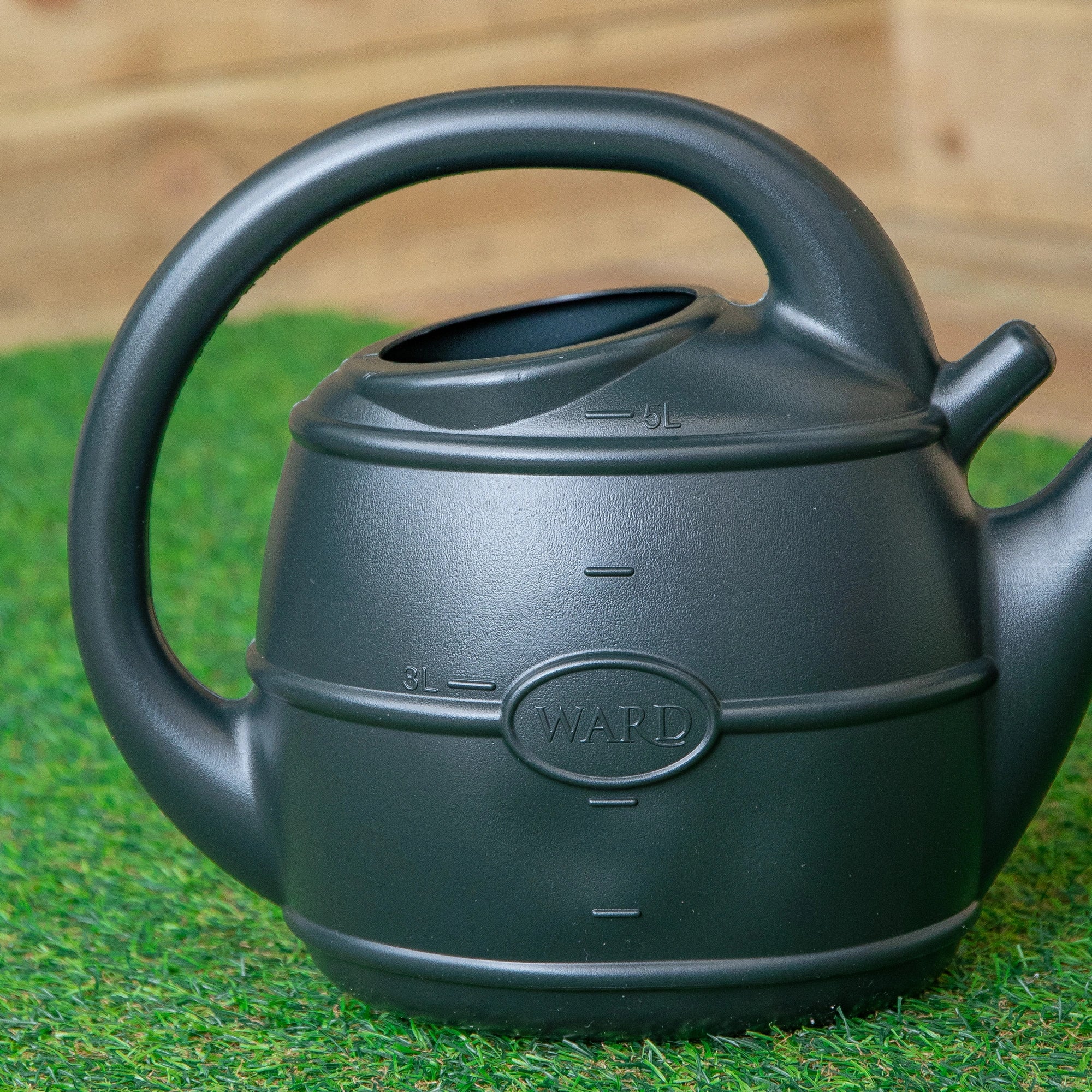 Strata Watering Can with Rose - 5L Green