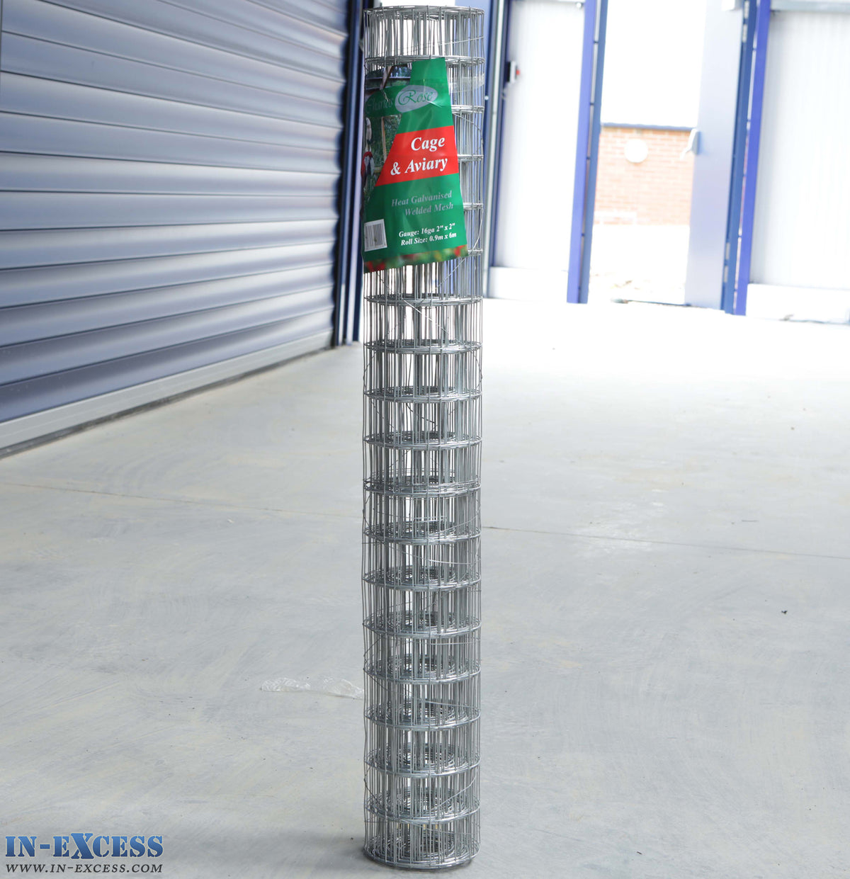 Charles Rose Cage & Aviary Galvanised Wire Fence Welded 16 Gauge Mesh 2" x 2" - Various Roll Sizes