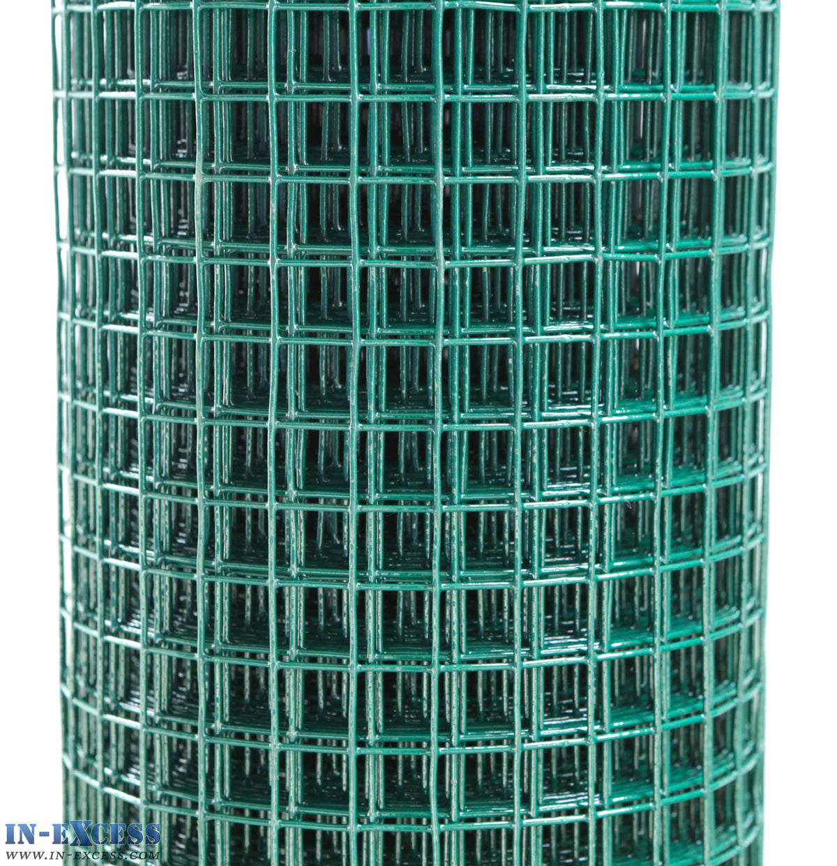 Charles Rose PVC Coated Galvanised Wire Fence Welded 18 Gauge Mesh 1/2" x 1/2" 0.9 x 6m Roll