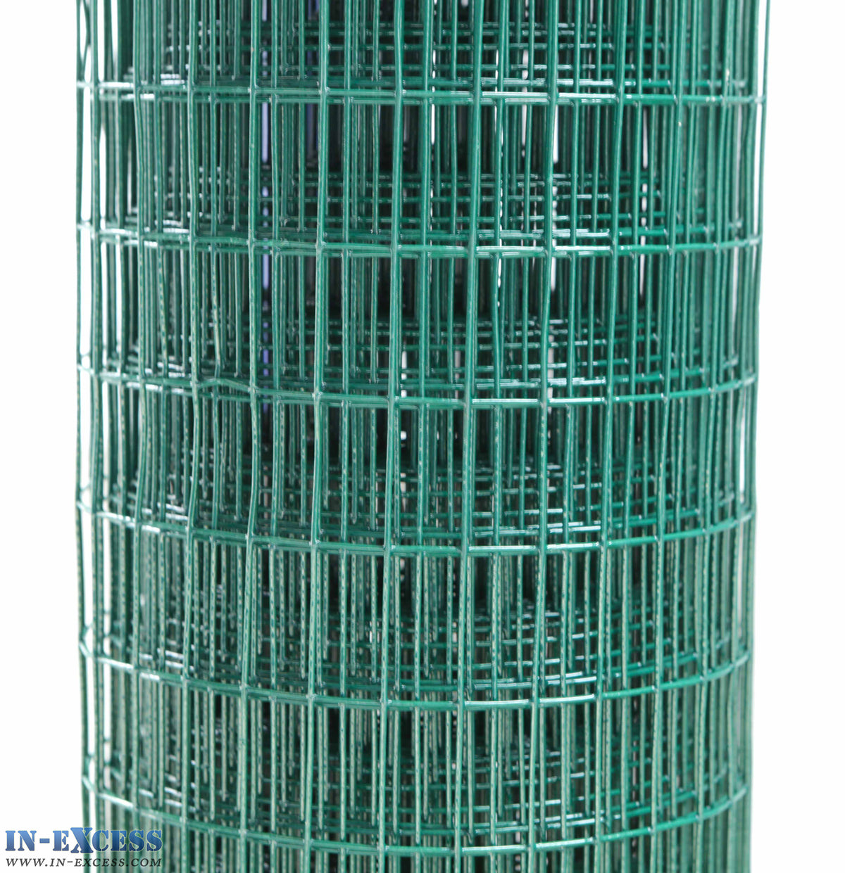 Charles Rose PVC Coated Galvanised Wire Fence Welded 18 Gauge Mesh 1/2" x 1" 0.9 x 6m Roll