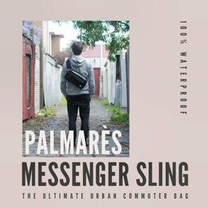 Crocpak Black Palmarès Messenger Sling Bag - Protective Waterproof Bag