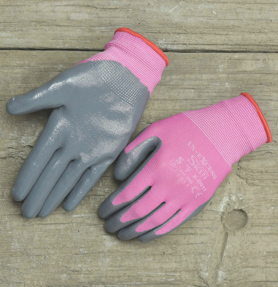 In-Excess Multipurpose Second Skin Anti-Slip Nitrile Gloves - Pink