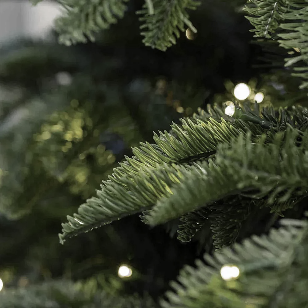 Artificial Green Portland Fir Pre Lit Grand Fir Christmas Tree 8ft