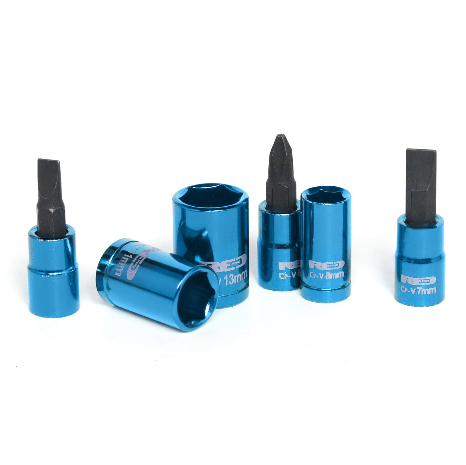 Red Pro Tools 23pc Socket Set 1/4" Drive (6.00 Series) - Blue