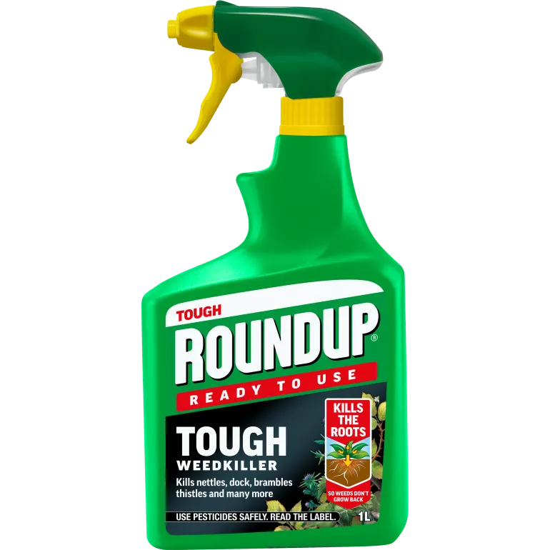 Fast Action Roundup TOUGH Weedkiller 1L Ready To Use for Nettles, Brambles, Thistles & Dock