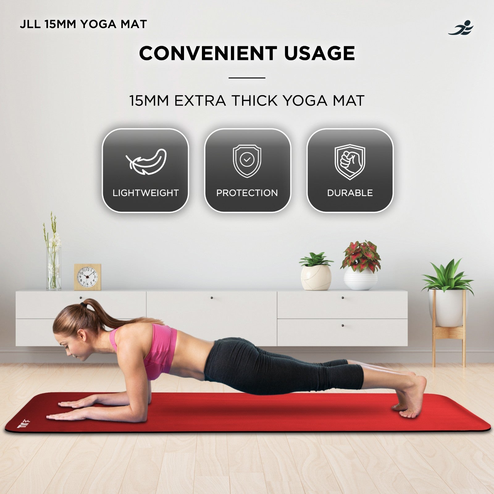 Yoga Exercise Mats  - 15mm (Extra-Thick)