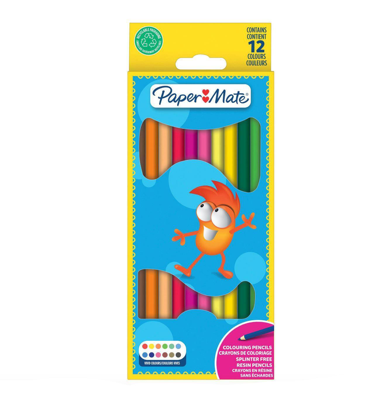 Paper Mate Colouring Pencils - Pack of 12