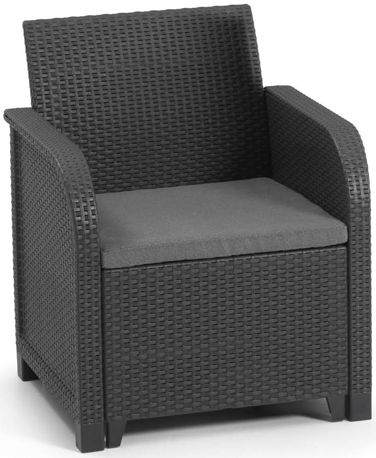 KETER Rosalie 5 Seater Lounge Set - Graphite