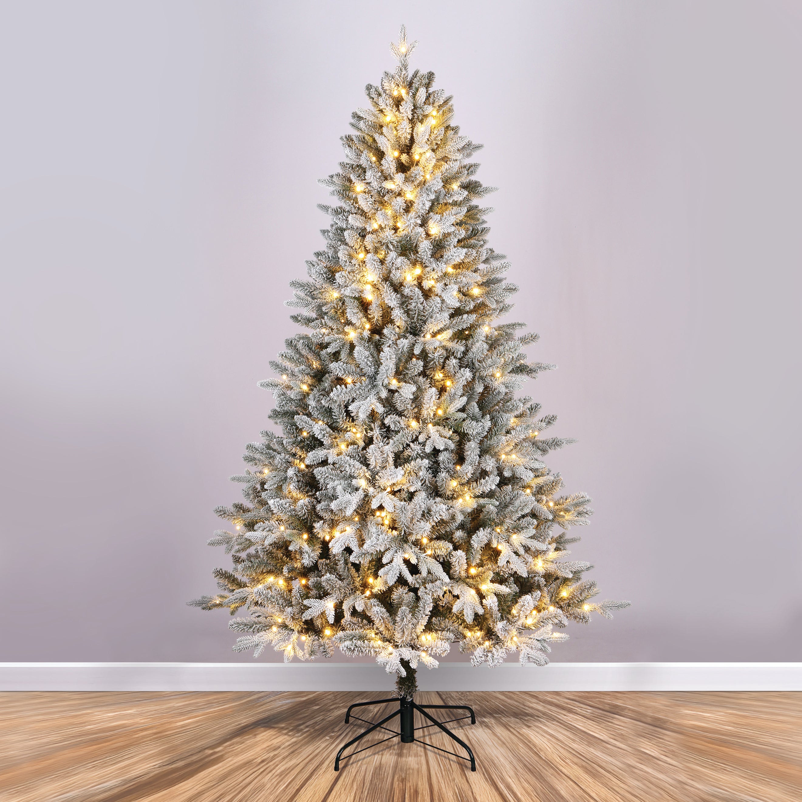 Luma 7ft Pre-Lit Snowy Lodge Artificial Tree