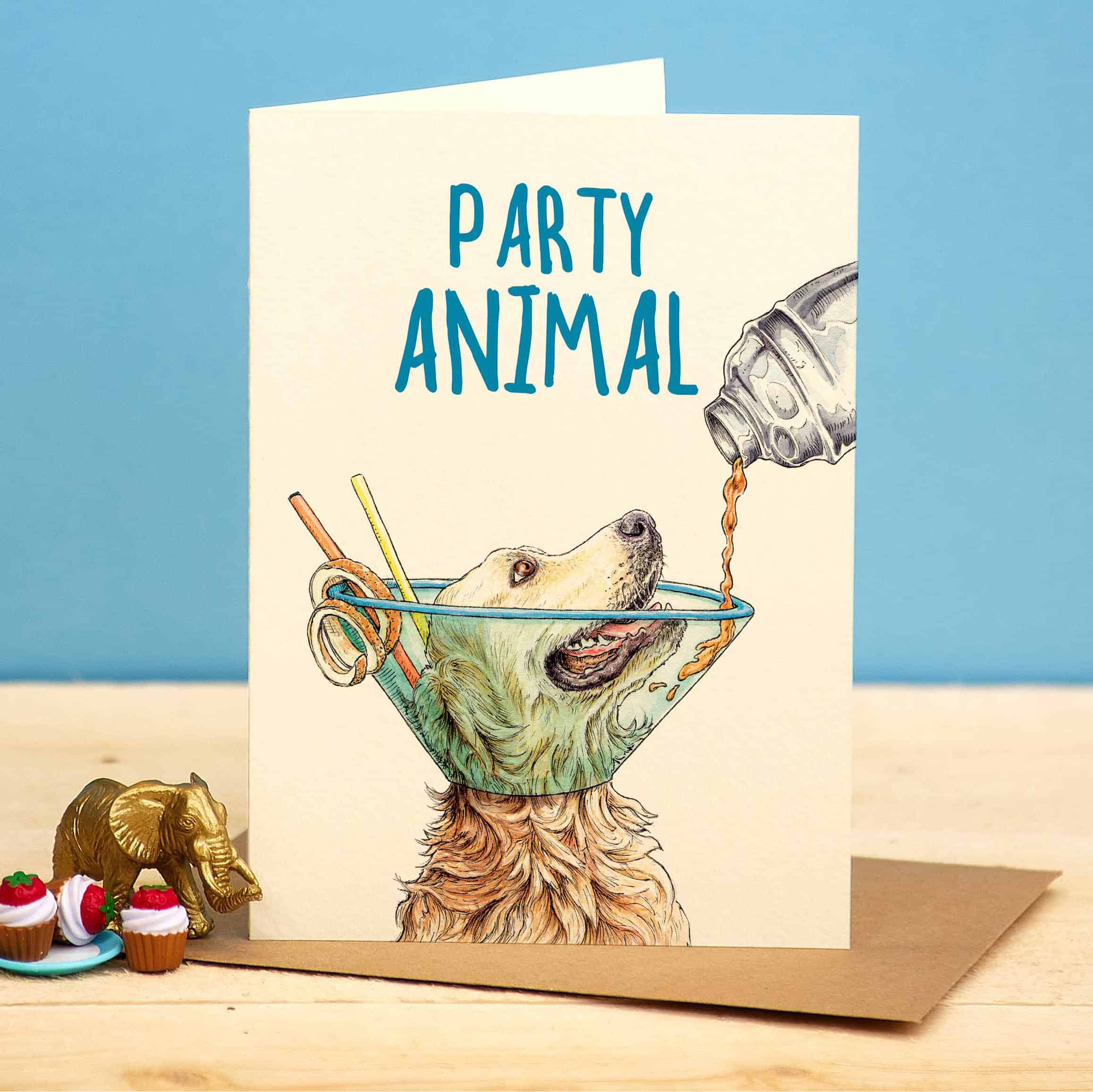 Party Animal Card by Bewilderbeest