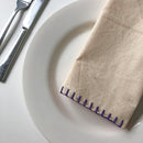 Native Fab Natural Edge Stitch Dinner Napkins 40 x 40cm - Set of 12