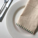 Native Fab Natural Edge Stitch Dinner Napkins 40 x 40cm - Set of 12