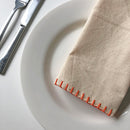 Native Fab Natural Edge Stitch Dinner Napkins 40 x 40cm - Set of 12