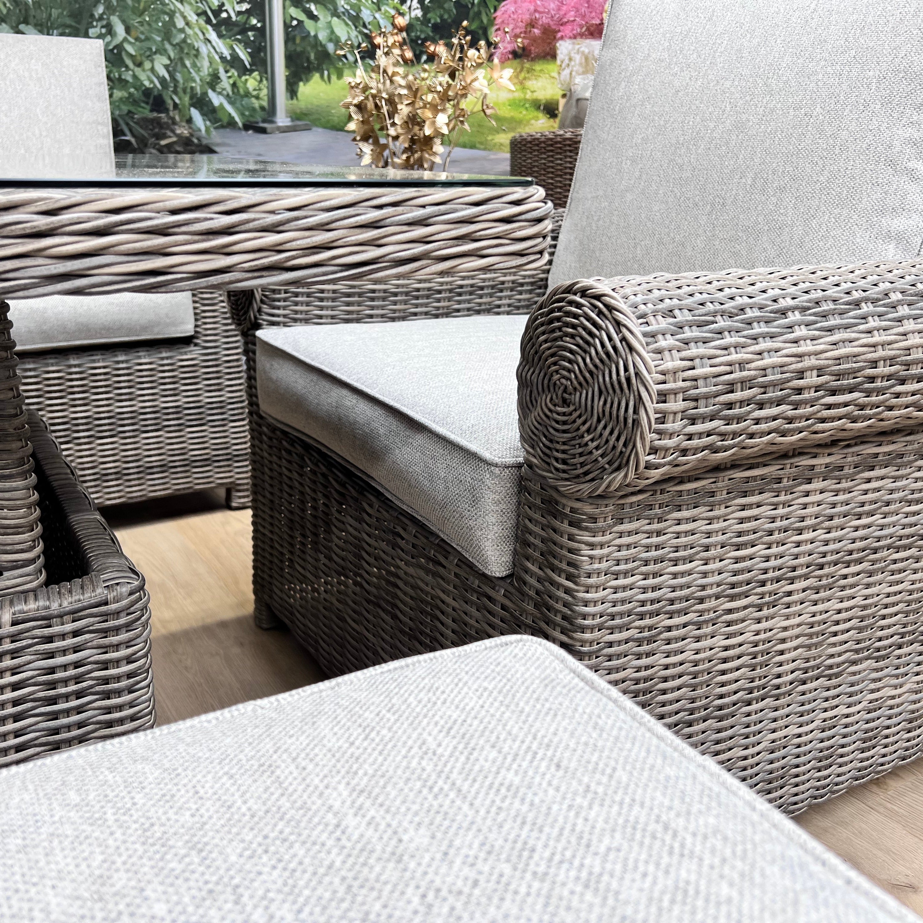 Summerfield 6 piece Lounge Dining Set with Height Adjustable Table