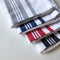 Cotton Woven Stripe Kitchen Tea Towels - Set of 12
