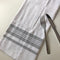 Cotton Woven Stripe Kitchen Tea Towels - Set of 12