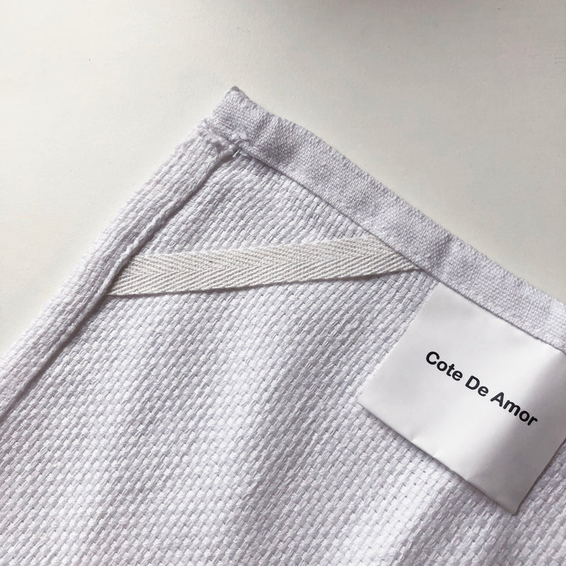 Cotton Woven Stripe Kitchen Tea Towels - Set of 12