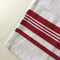 Cotton Woven Stripe Kitchen Tea Towels - Set of 12