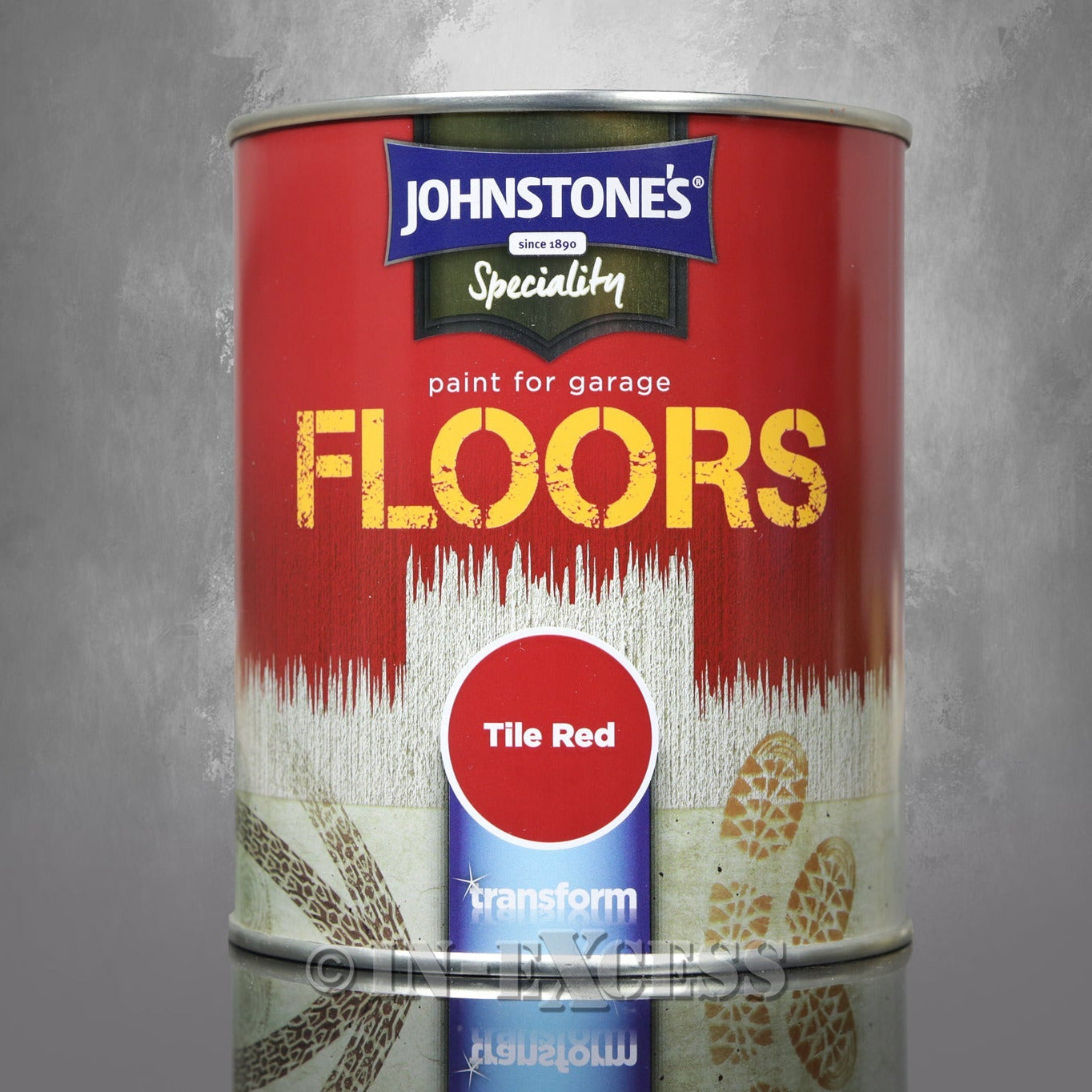 Johnstone's Speciality Paint for Garage Floors Tile Red Paint - 750ml