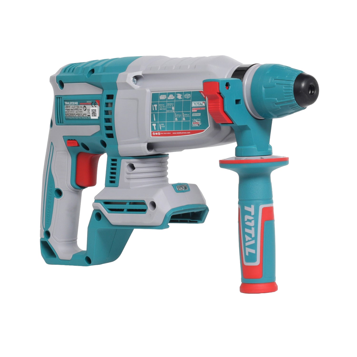 Total Li-Ion 20V Cordless Rotary Hammer SDS Plus (Battery not included) - TRHLI20248
