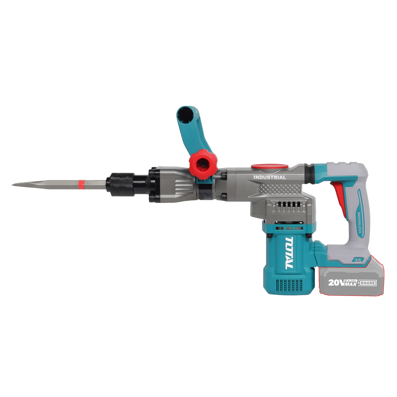 Total Li-Ion 20V Cordless Demolition Breaker SDS Hex (Battery not included) - TDBLI20358