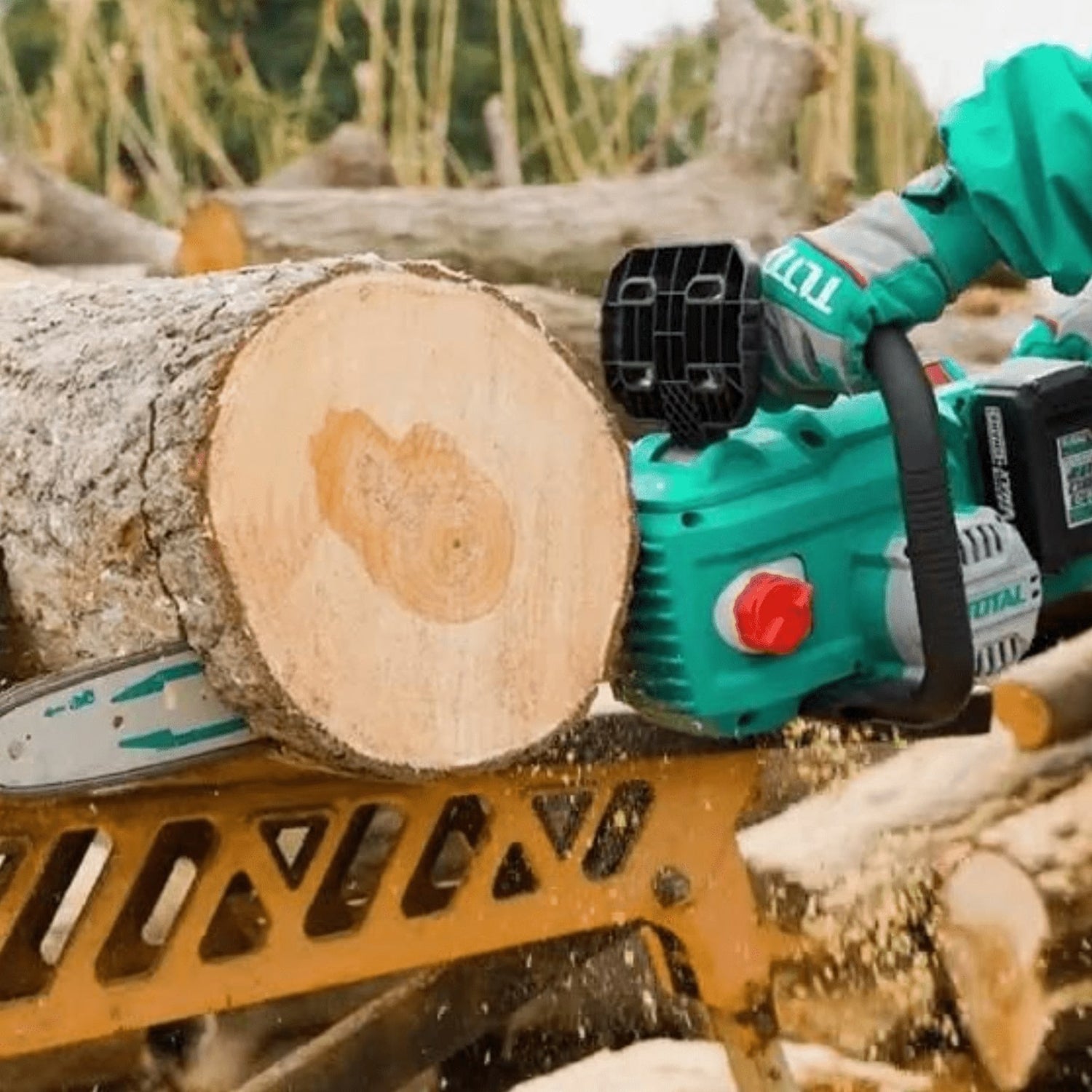 Total Li-Ion 40V Chain Saw (with 2 x Batteries & Charger) - TGSLI401682