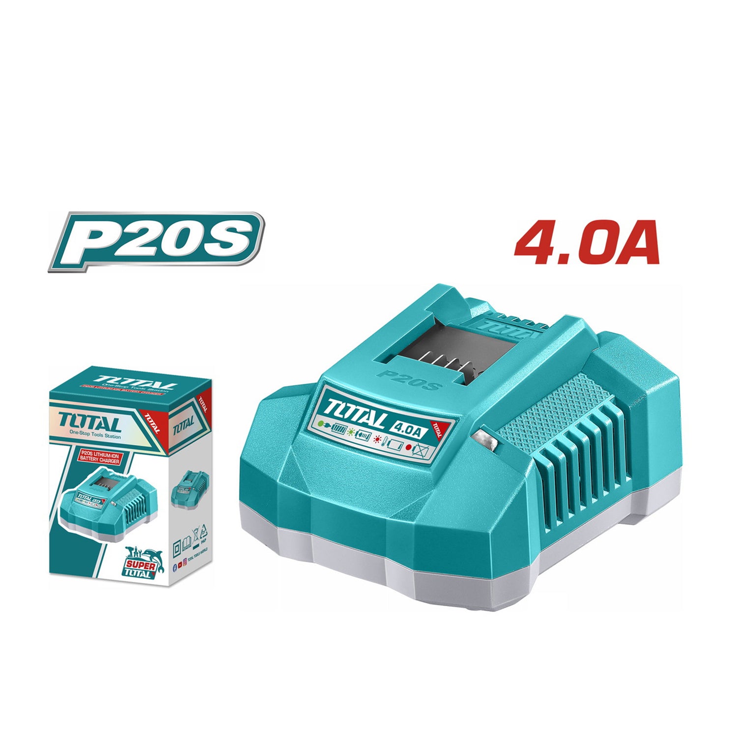 Total Li-Ion 20V Fast Intelligent Charger - TFCLI20411E