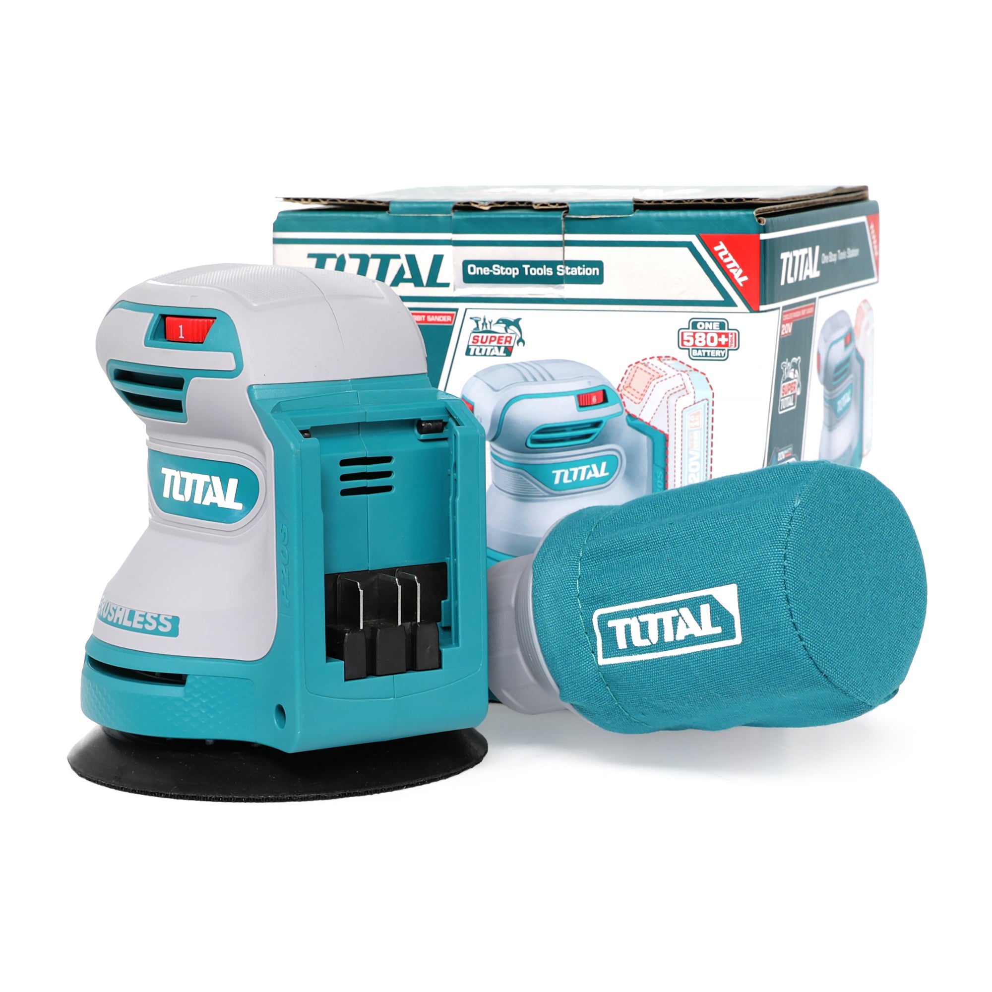 Total Li-Ion 20V Cordless Random Orbit Sander (Battery Not Included) - TROSLI2002