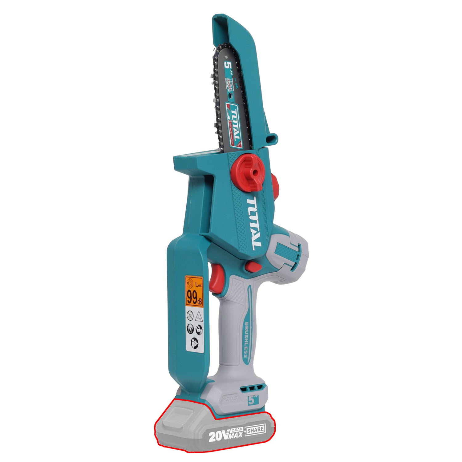 Total Li-Ion 20V Cordless Pruner Saw 5" / 130mm (Battery Not Included) - TGSLI2056