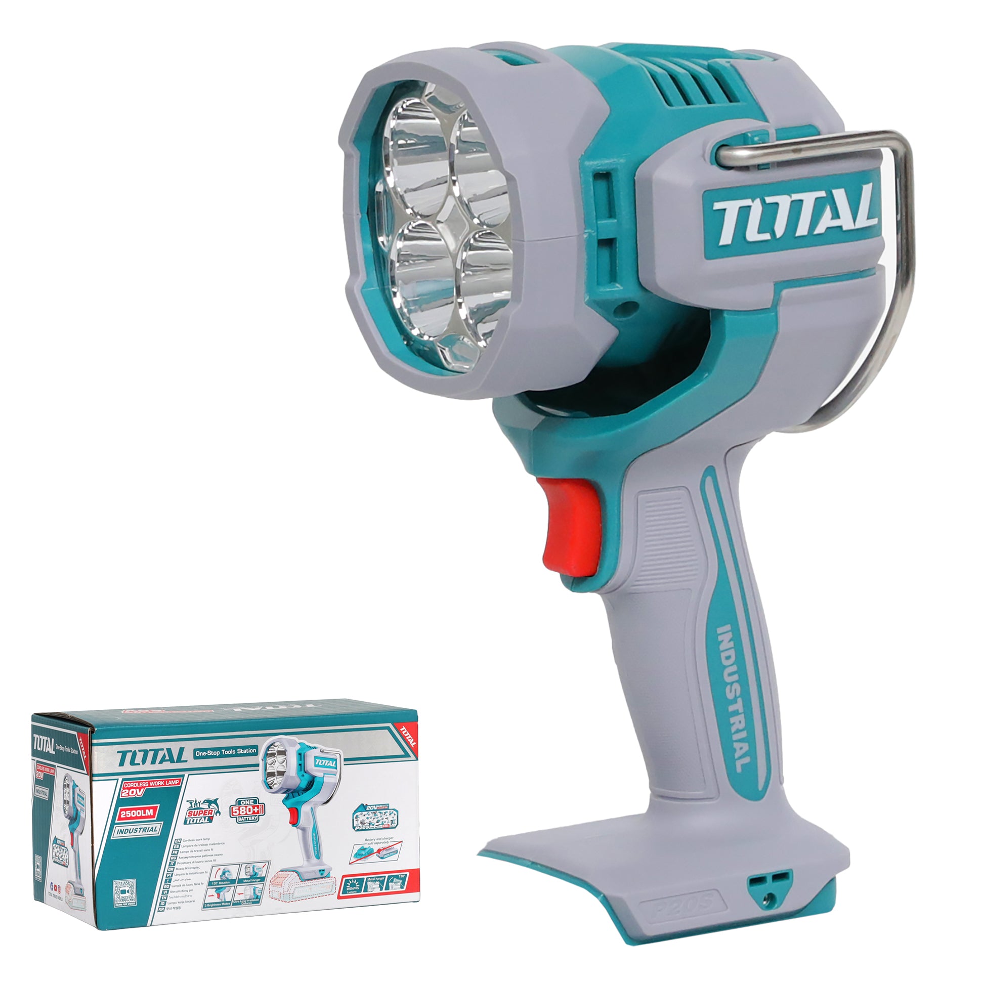 Total Li-Ion 20V Cordless Work Lamp (Battery not included) - TWLI20885