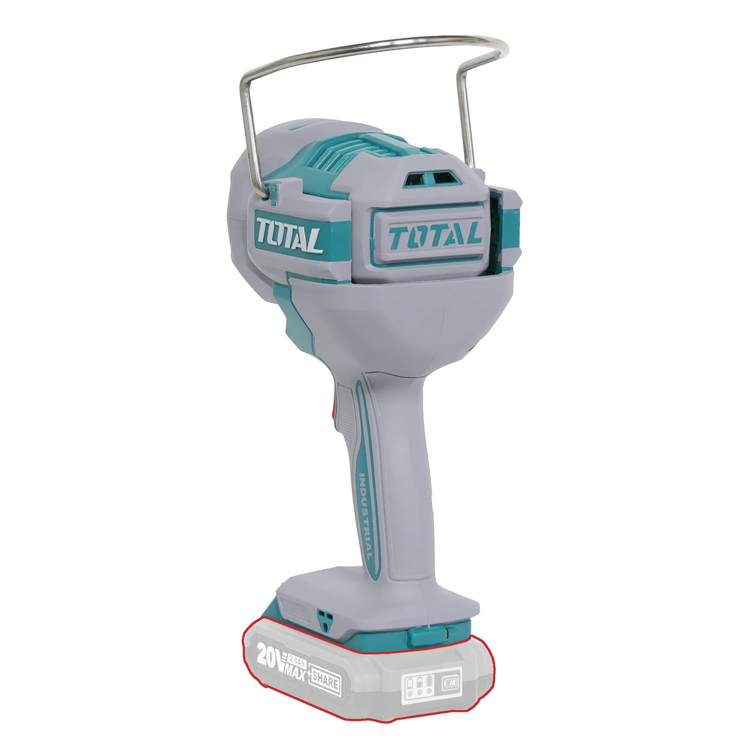 Total Li-Ion 20V Cordless Work Lamp (Battery not included) - TWLI20885