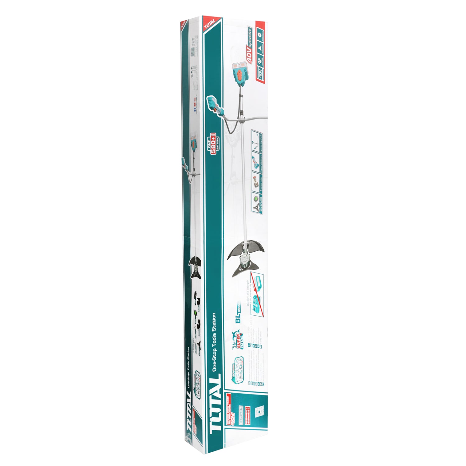 Total Li-Ion 40V String Trimmer and Brush Cutter (Battery not included) - TSTLI20018